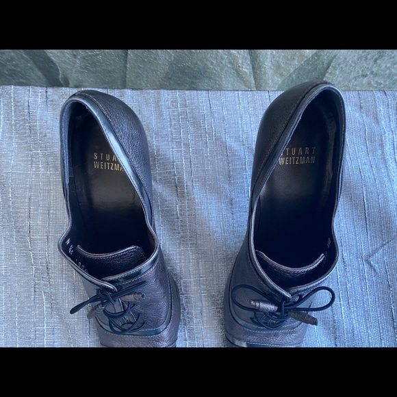 Stuart Weitzman Genuine Leather Lace Up Heels - Picture 11 of 11